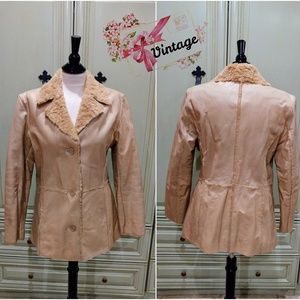 VINTAGE 100% Genuine Leather Coat